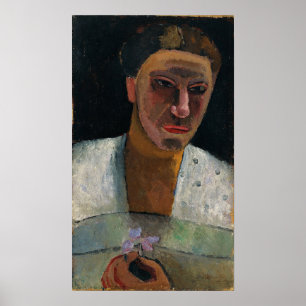 Poster Modersohn-Becker - Lee Hoetger Com Flor 1906