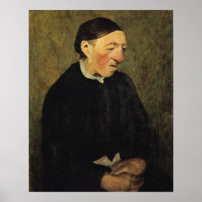 Poster Modersohn-Becker - Mulher Idosa Com Lenço (Frente)
