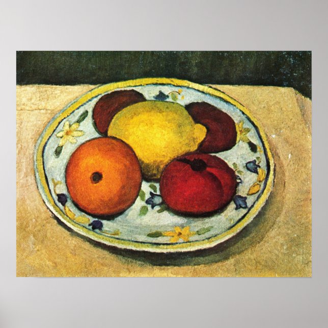 Poster Modersohn-Becker - Natureza Morta Com Laranja De L (Frente)