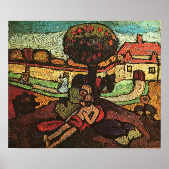 Poster Modersohn-Becker - O Bom Samaritano 1907 (Frente)