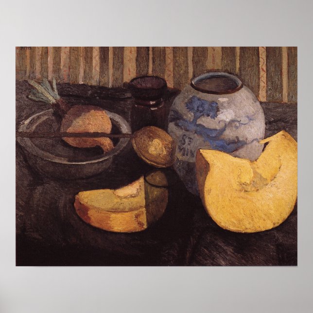 Poster Modersohn-Becker - Vida Estática Com A Pumpkin 190 (Frente)