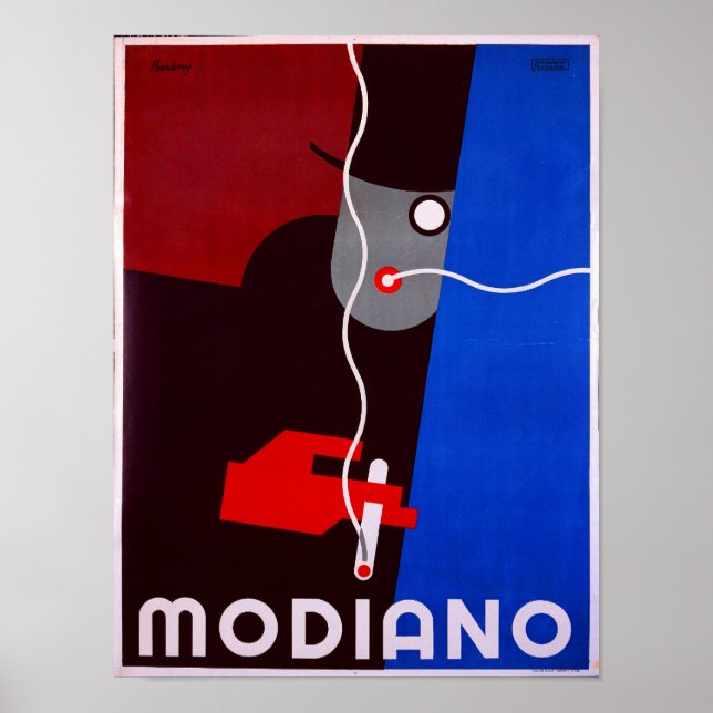Poster Modiano - Publicidade de Cigarro Vintage (Frente)