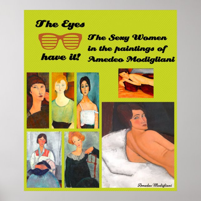 Poster Modigliani Art Collage (Frente)