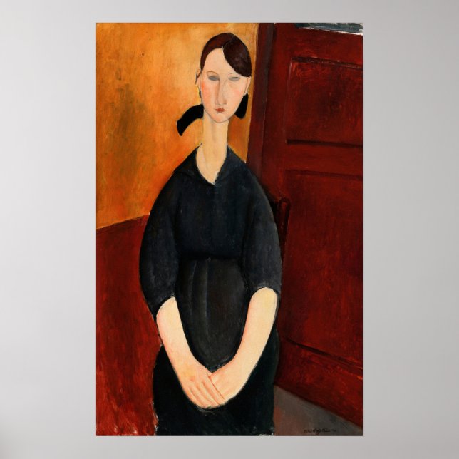 Poster Modigliani - Retrato de Paulette Jourdain 1919 (Frente)