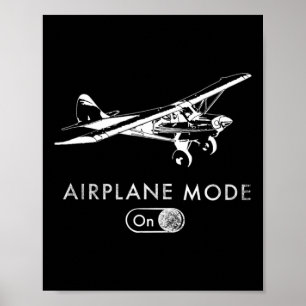 Poster Modo Avião Ligado Piloto Super Bush Cub