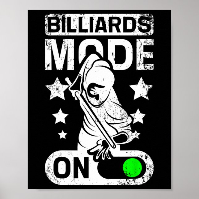 Poster Modo Billiards Ativado (Frente)