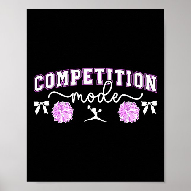 Poster Modo de Dia de Competição de Cheerleading Dia de C (Frente)