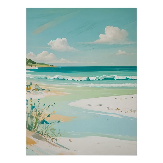 Póster Modo de Exibição Costeira Calm (Frente)