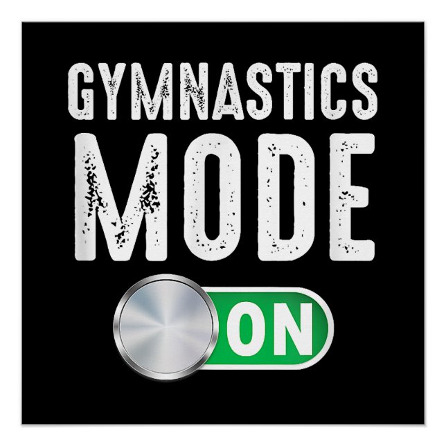 Póster Modo De Ginástica No Atleta De Gymnast Legal (Frente)