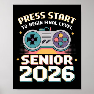 Poster Modo de Jogador Sênior 2026 Ativado Pressione Inic
