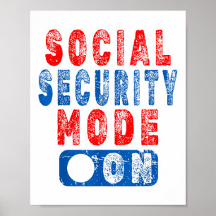 Poster Modo de Segurança Social Ativado - Humor Cidadão d