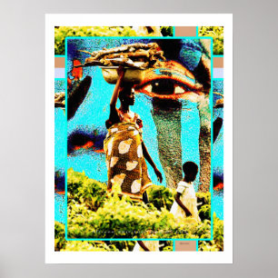Poster Modo de Vida Espiritual Africano - Mãe e Filha