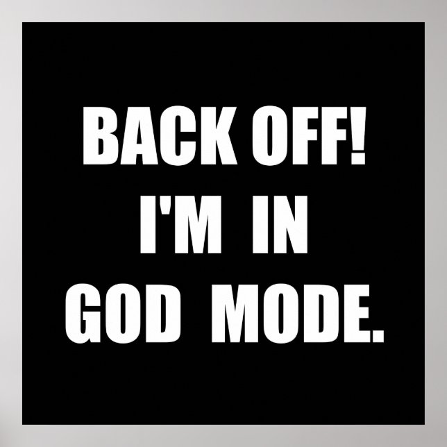 Póster Modo Deus (Frente)