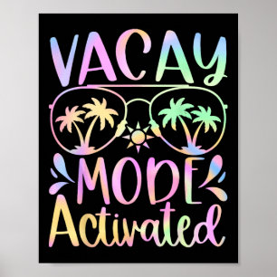Poster Modo Férias Ativado Férias Verão Cruzeiro Fuga