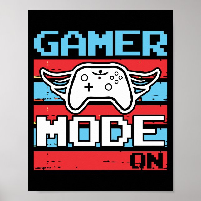 Poster Modo Gamers Ativado (Frente)