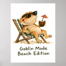 Modo Goblin Edição Praia Arte de Dragão Barbudo