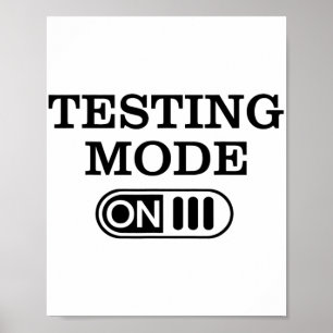 Poster Modo No Dia De Teste Professora No Dia De Teste Ho