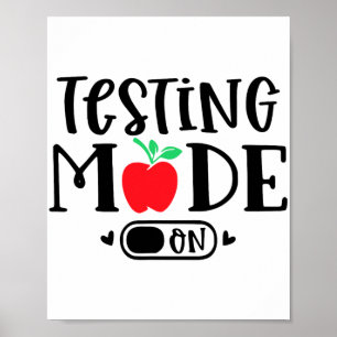 Poster Modo No Último Dia Do Professor No Dia Do Teste Es