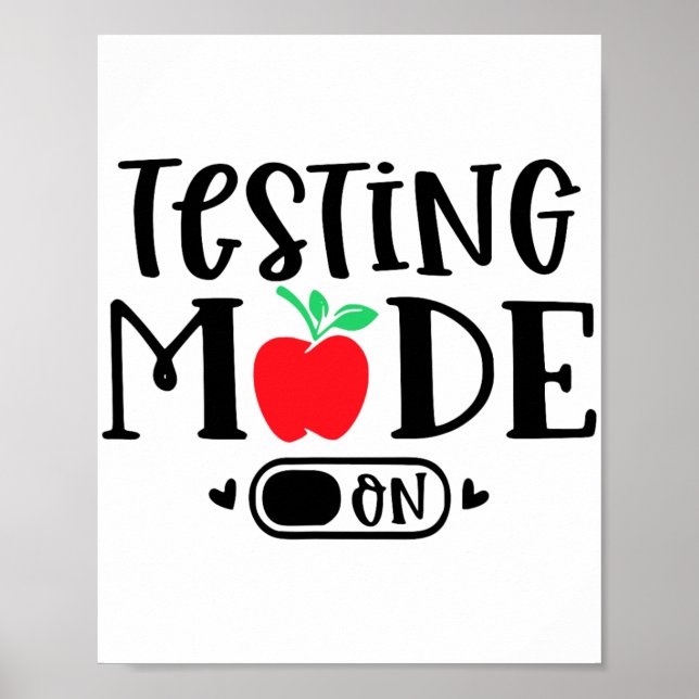 Poster Modo No Último Dia Do Professor No Dia Do Teste Es (Frente)