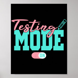 Poster Modo No Último Dia Do Professor No Dia Do Teste Es