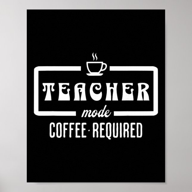 Poster Modo Professor Café Necessário – Café Educador Div (Frente)