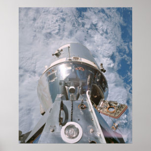 Póster Módulo de Comando Apollo 9 encaixado com Módulo