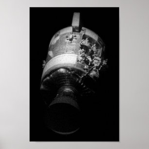 Póster Módulo de serviço danificado do Apollo 13