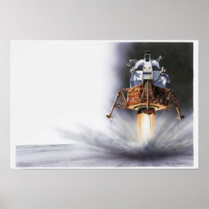Póster Módulo lunar de Apollo Eagle