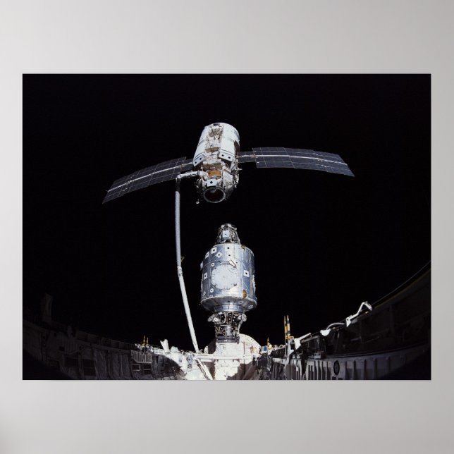 Póster Módulo Zarya Russo para Módulo de Unidade (ISS) (Frente)