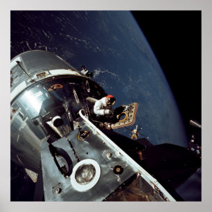Póster Módulos de comando e de serviço de Apollo 9