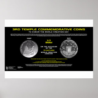 Poster Moeda do 3º Templo