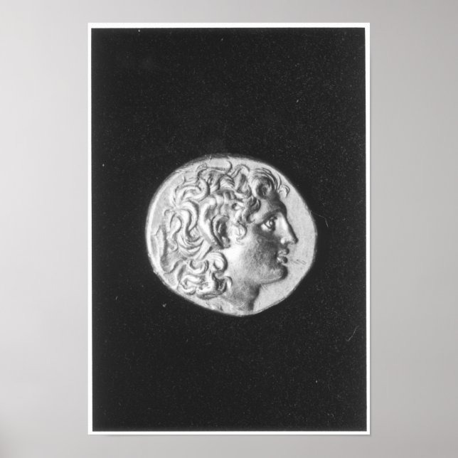 Póster Moedas com a cabeça de Alexandre, o Excelente (Frente)