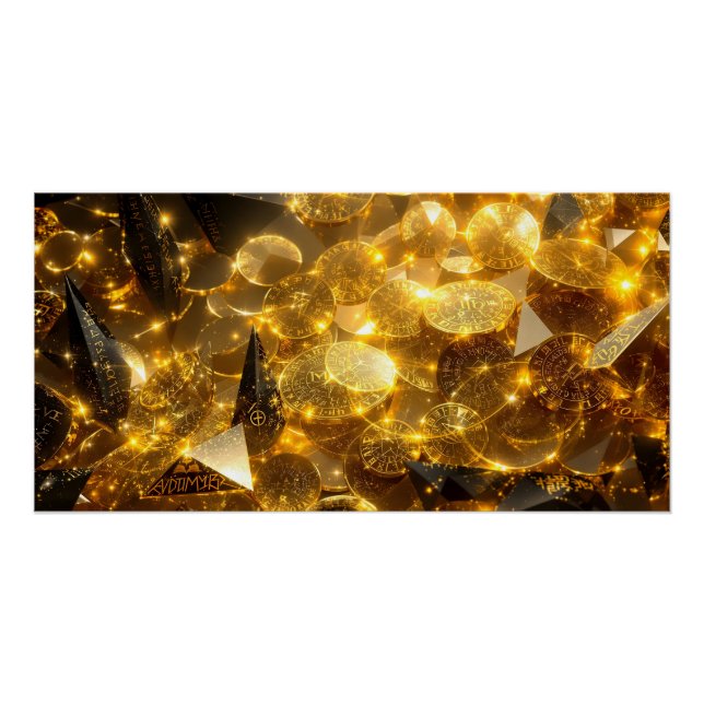 Póster Moedas de ouro (Frente)