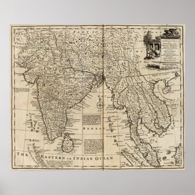 Póster Mogul Empire, Índia (Frente)