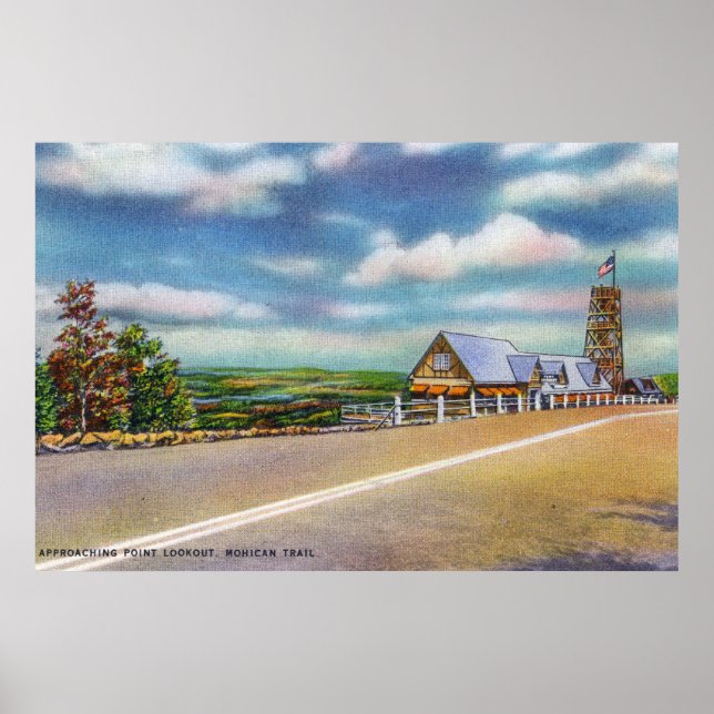 Póster Mohican Trail Aproximando-se da Cena de Pesquisa d (Frente)