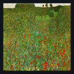 Póster Mohnfeld (1907), de Gustav Klimt.<br><div class="desc">A famosa pintura de Gustav Klimt Mohnfeld (1907). Poster</div>