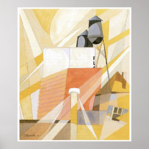 Poster Moinho de farinha (fábrica), Charles Demuth