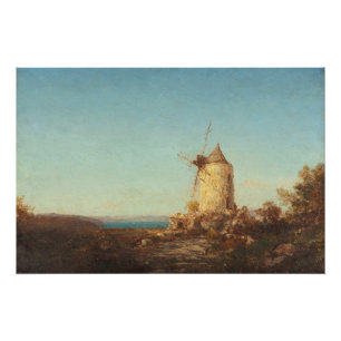 Póster Moinho De Saint-Mitre, Perto De Martigues