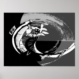 PÓSTER MOINHO DE VENTO ABSTRATO 2