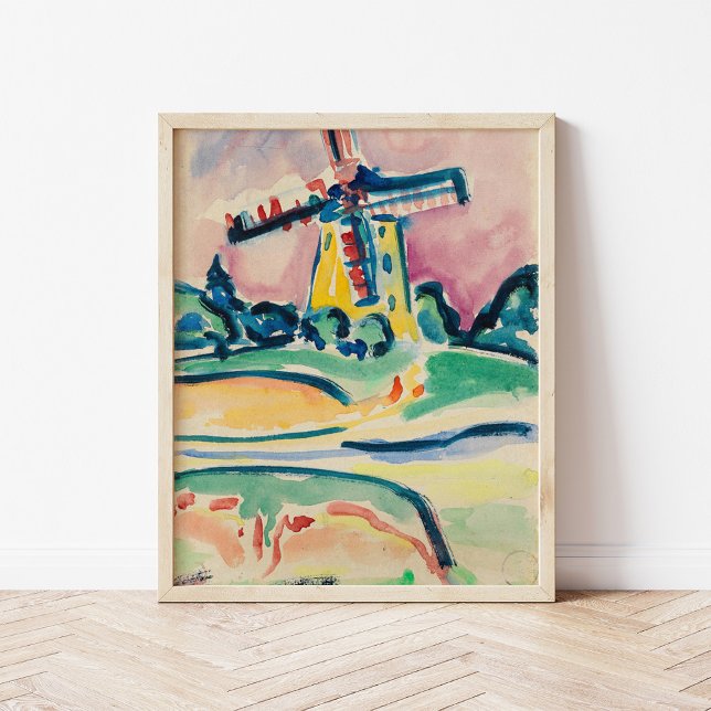 Poster Moinho de vento | Ernst Ludwig Kirchner (Criador carregado)