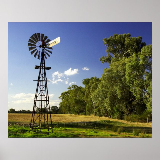 Póster Moinho de vento perto da Hume Highway, Victoria, A (Frente)