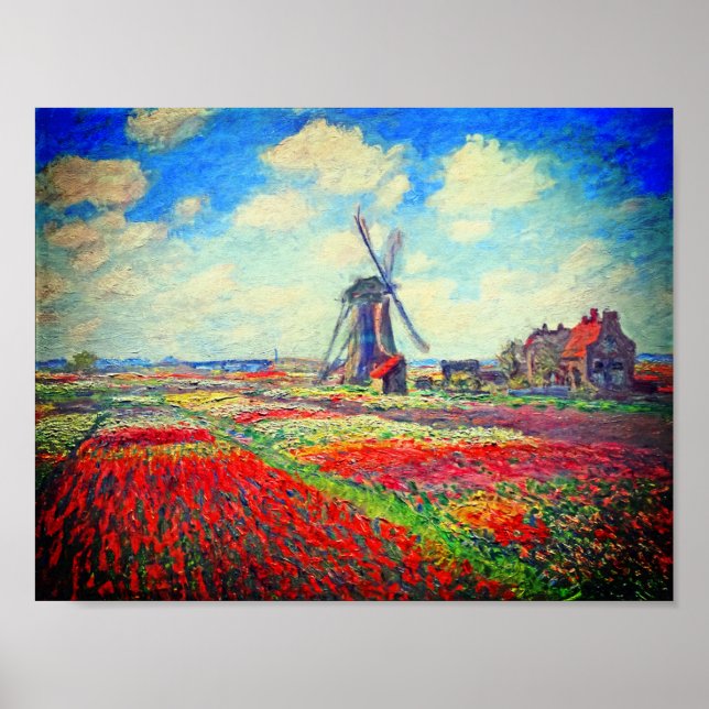 Poster Moinho dos Campos da Tulip Monet (Frente)