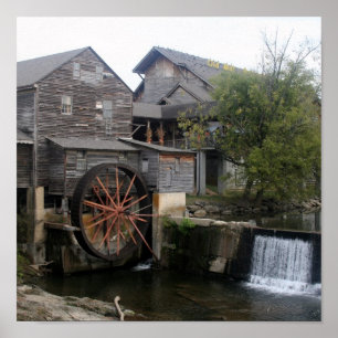 Poster Moinho velho em Pigeon Forge TN