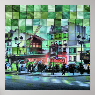 Póster moinho vermelho