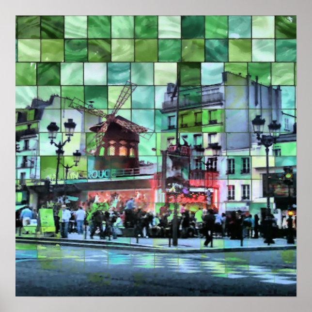 Póster moinho vermelho (Frente)