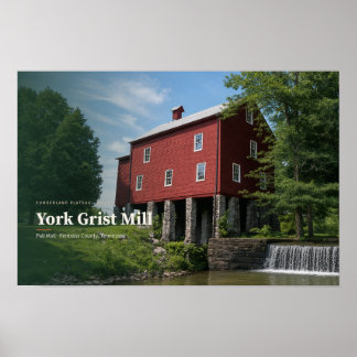 Poster Moinho York Grist Fentress County — Arte de IA