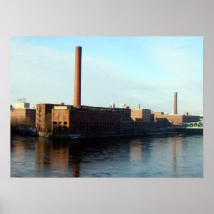 Póster Moinhos de Massachusetts no Merrimack