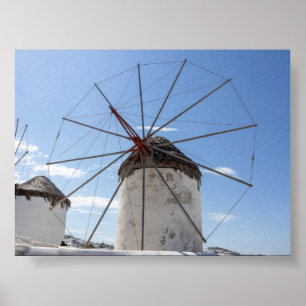 Poster Moinhos de vento de Mykonos