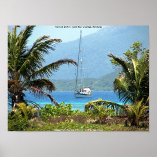 Póster Moira na âncora, a chave do Josh, Guanaja, Hondura