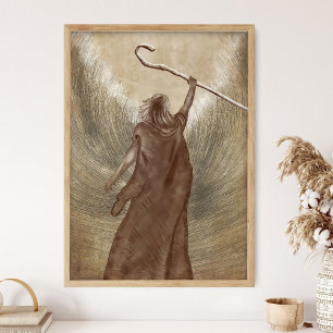 Poster Moisés atravessa o Mar Morto, Antigo Testamento, B